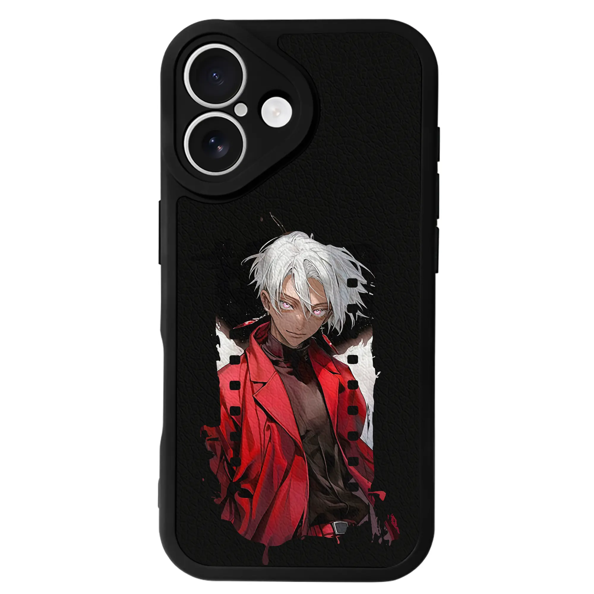 東京リベンジャーズ グッズ,黒川イザナ - IPhone 16シリーズ対応 ・ シリコンスマホケース ・ レザー調 ・ 高精度フィット ・ 耐衝撃 ・ ワイヤレス充電対応 ・ 精密カット